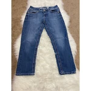 Seven 7 Womens Jeans 5‎ Pockets Belt Loops Stretch Denim Blue Casual Size 6
